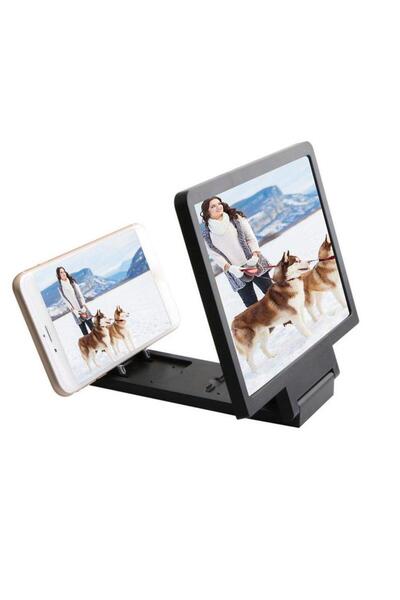 MRG Σετ 2 μεγεθυντικών φακών τηλεφώνου MF1, 8 ιντσών, πτυσσόμενοι, εφέ 3D, μαύρο