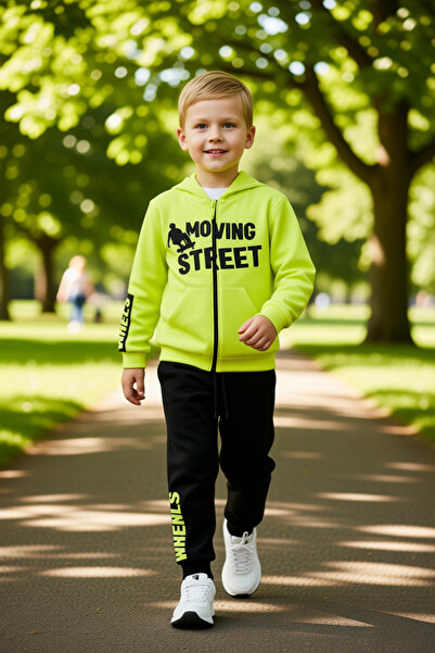 PayBuy Boy's Hooded Cotton Knitted Animal Patterned Top and Bottom Set Quality Stylish Comfortable