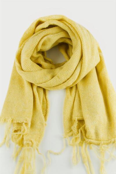 ZERO LAND Nrzsnt Braided Yarn (221940) Winter Shawl-Yellow