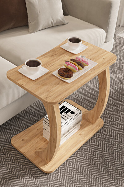 interGO C Ayaklı Yan SehpaLaptop Sehpası, Koltuk Sehpası, Kahvaltı Masası, Çalışma Sehpası