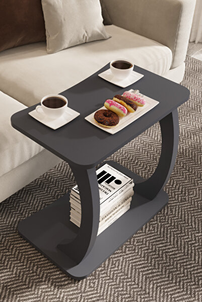 interGO C Ayaklı Yan SehpaLaptop Sehpası, Koltuk Sehpası, Kahvaltı Masası, Çalışma Sehpası