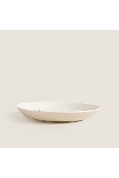 Chakra Pomegranate Çukur Tabak 20 CM Krem