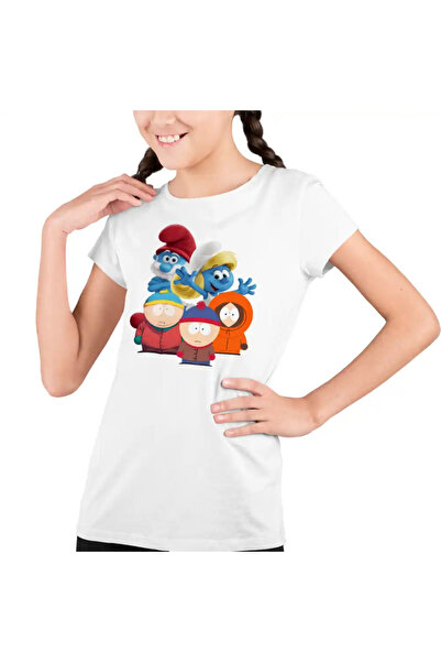 OEM Tricou Copii Fete South Park Strumfii Papa Strumf Strumfita