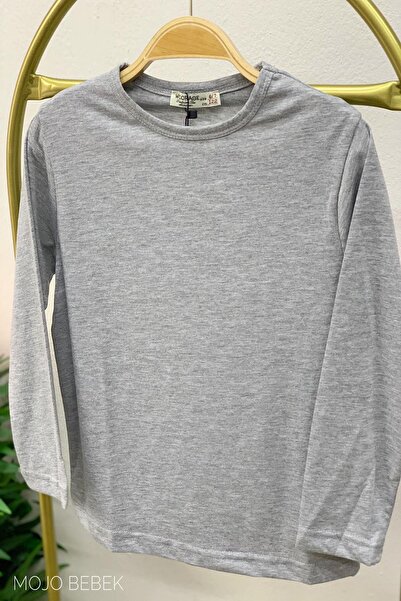 woorage cuties تيشيرت رجالي أساسي بأكمام طويلة من وويراج 5068 رمادي