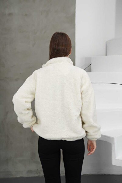 ALMİNA Plush Coat with Lining