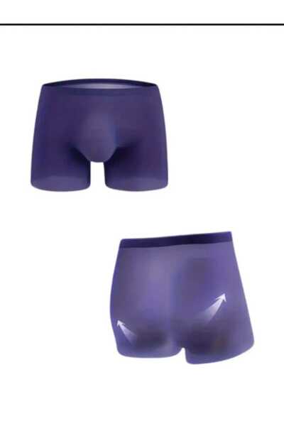 Butik Buz İpek Yarı Şeffaf Boxer