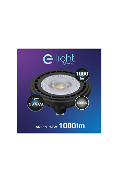 Other LED Bulb 12W AR111 GU10 4000K/Black