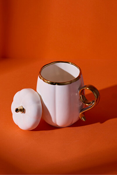 Perotti كوب خزفي بغطاء من الخزف 12x8.5x13.8 سم