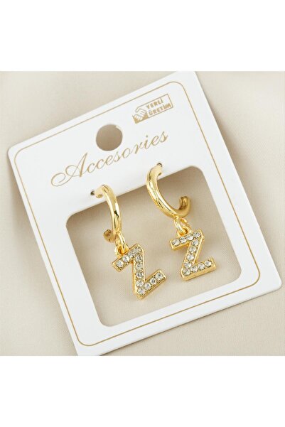 ZERO LAND Nrzsnt Letter New Season Metal (222053) Stone Earrings-Z