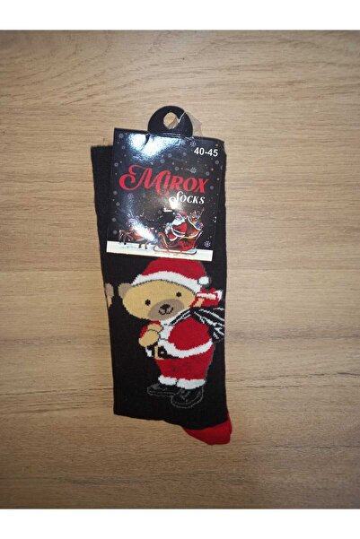 MIROX SOCKS جوارب رأس السنة الجديدة بنمط الدب من ميروكس