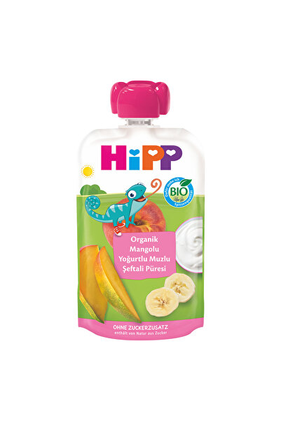 Hipp Organik Mango Yoğurt Muzlu Şeftali Püresi 100 G 2 ADET