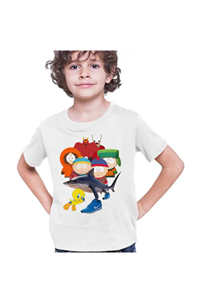 OEM Tricou Copii Baieti South Park Tweety Tralalero Tralala Brainrot Diavol Brainrot Italian