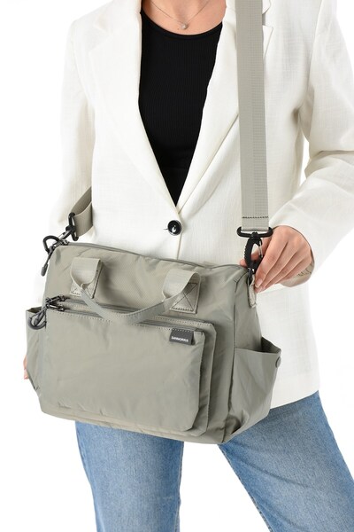 RKY SERENITY Sanmorris Women's 4-Compartment Parachute Fabric Adjustable Crossbody Hand and Shoulder Bag