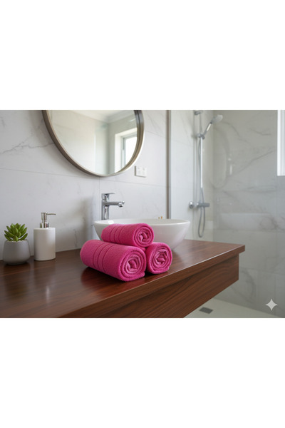 Saret Home (1 Piece) (50 X 90 cm) Hand and Face Towel, Cotton Towel, Face Towel with Embroidered Border