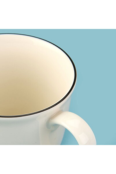 MATMEL Kitchen Bold Heart Porcelain Mug - Black / White - 290 ml