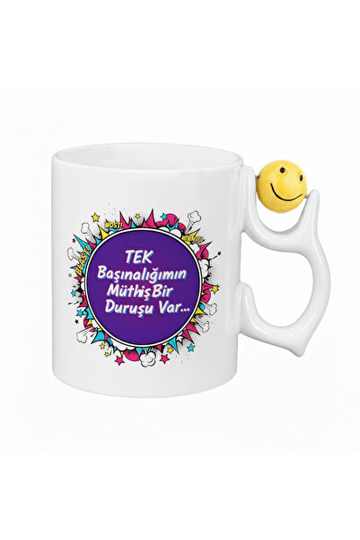 niceworkbynicehands Pop-Art Retro Emoji Porcelain Ceramic Mug with Handle |   Funny Saying Coffee Mug