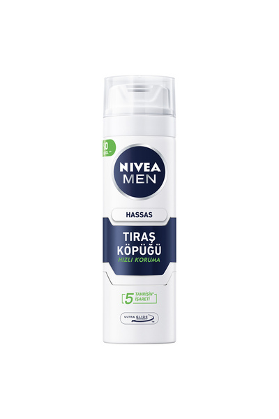 NIVEA MEN Erkek Hassas Ciltler İçin Tıraş Köpüğü 200 Ml 4 ADET