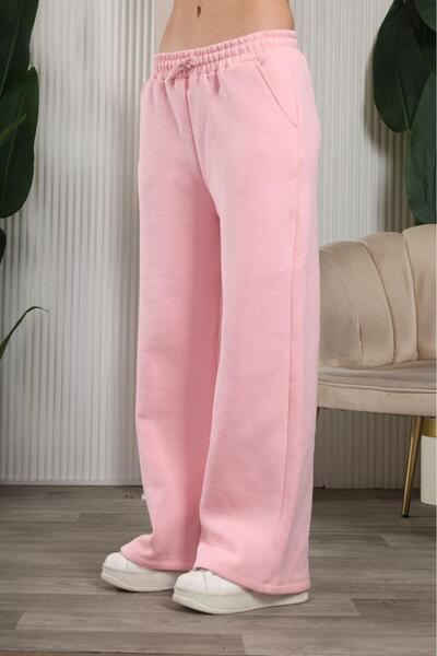 HEDEF DAİSY Women's Clothing Bottom Three Thread Ribbed Belted Lace-Up Detail Sweatpants