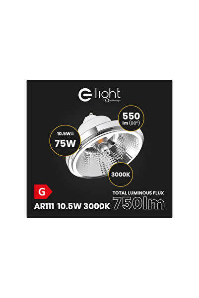 Other AR111 bulb - 10.5W GU10 3000K/White with reflector