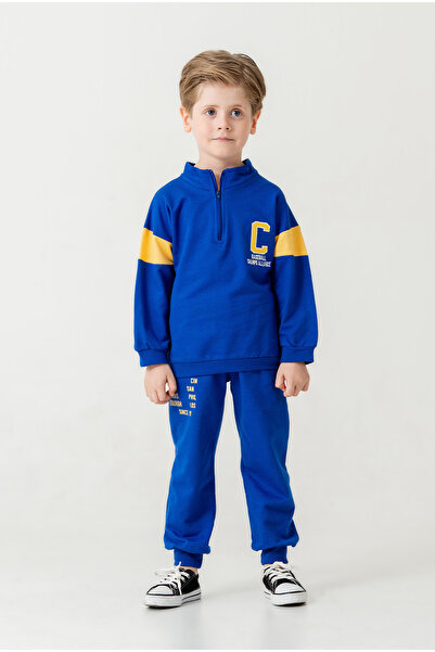 Chicsy Baby Set de trening de tranziție cu jumătate de fermoar pentru băieți ...