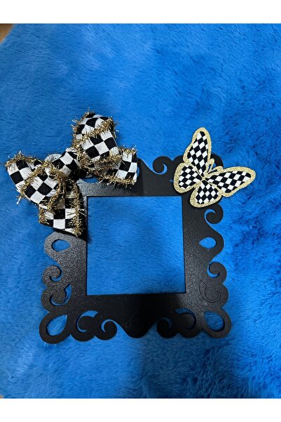 Marrone Doorbell Ornament with Bow and Butterfly Plug Frame