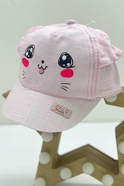 Kitti قبعة طفلة على شكل قطة Y800006 باللون الوردي