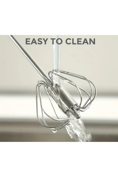 Alvin Stainless Steel Automatic Whisk – Hand-Push Egg Beater, Coffee, Cream and Milk Frother 30 cm