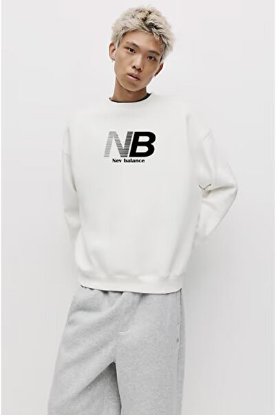Flaubert Men's Nb Printed Hoodie Sweatshirt Oversize 3 Threads