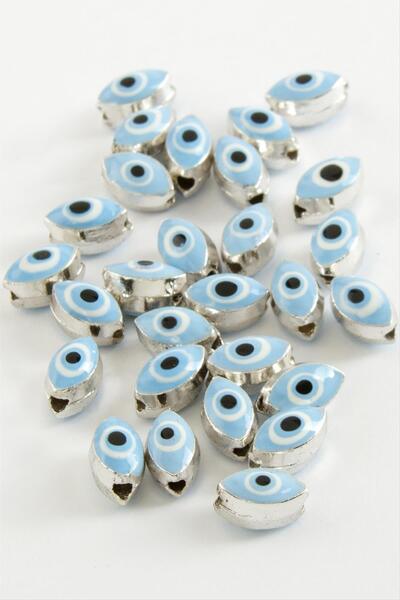 teknodayım Nrzsnt Oval Evil Eye Enamel Bracelet and Pendant Accessory (131947...