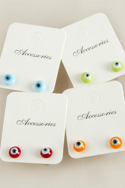 ZERO LAND Nrzsnt Nazar (220119) Glass Earring-Colored