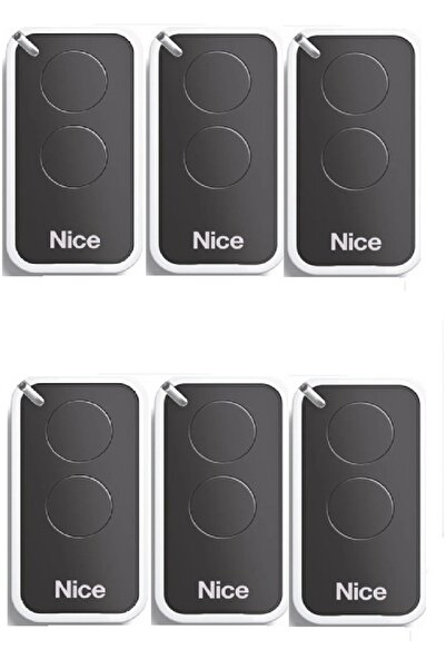 NİCE Era Inti 2 Kanallı Otomatik Kapı Kumandası - SİYAH(6 ADET)