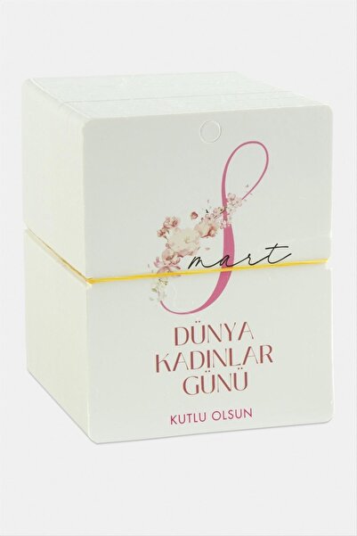 ZERO LAND NRZSNT Dünya Kadınlar Günü (141910) Bileklik Kartı-Beyaz