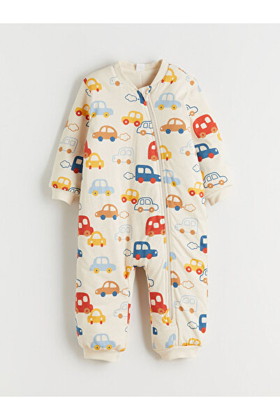 LC Waikiki Beige 2.5 Tog Printed Baby Boy Sleeping Bag