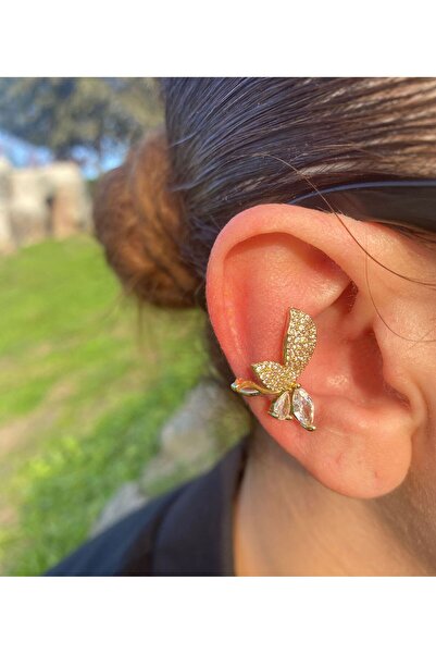 milayk Butterfly Gold Earcuff