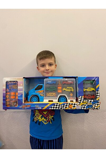 smilechild Araba Çantalı Kamyon Oyuncak Seti 7 Arabalı Ve Trafik Levhalı Set ...