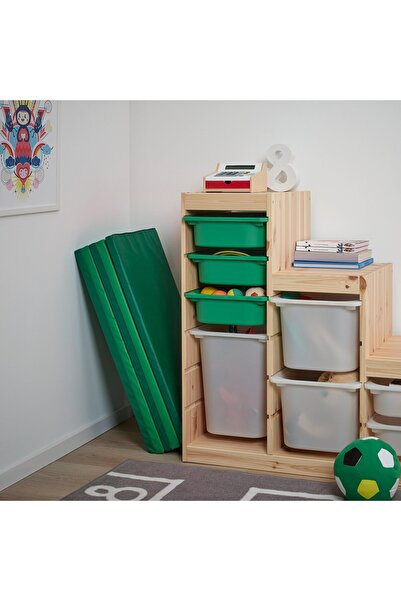 IKEA PLUFSIG Folding gym mat, green, 78 x 185 cm