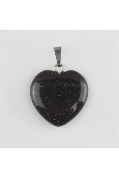 ZERO LAND قلادة NRZSNT باللون الأزرق الداكن على شكل قلب من الحجر الطبيعي (125...