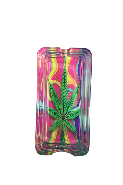 OEM Elegant Glass Ashtray "Marijuana Glass Ashtray" Modern Gift – Rectangular