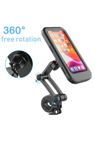 MRG Phone Holder MHL69L, For Bicycle / Motorcycle, Waterproof, Magnetic
