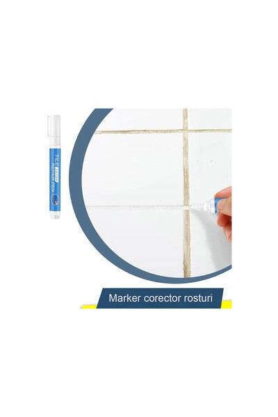 MRG Set 3x Marker Corector M1110, pentru Rosturi Faianta si Gresie, Alb