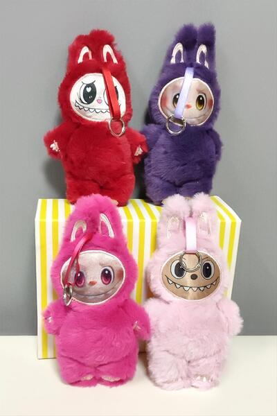 ZERO LAND Nrzsnt Labubu Plush (232250) Bag Keychain-Colorful