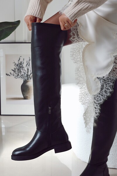 POLKA STORE Γυναικεία παπούτσια Mansion Laptop με φερμουάρ Bihter Boot