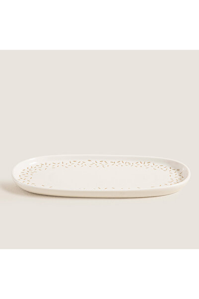 Chakra Finesse Kayık Servis Tabağı 25 Cm Natural