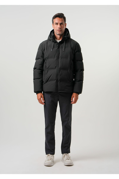 PIQUE Men's coat Hooded water repellent windproof reflective detailed men's coat