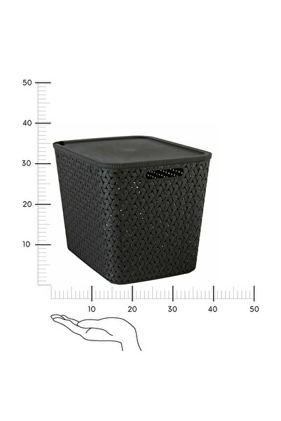 Other Tressy STORAGE BASKET 28L black 39.7 x 30.2 x 30 cm