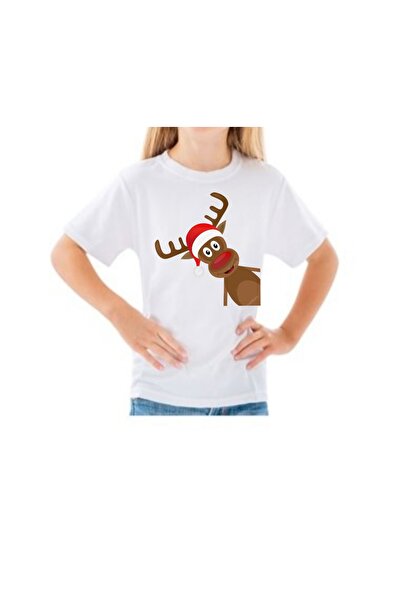 MARİ Personalized T-shirt "Reindeer", white