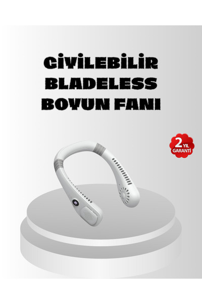 UCUZTEKNO Taşınabilir Boyun Fanı Sessiz Çalışma ve USB Şarj Özellikli