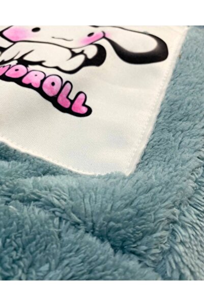 YusGos Buttoned Mock Neck Plush Fleece Printed Girls' Coat