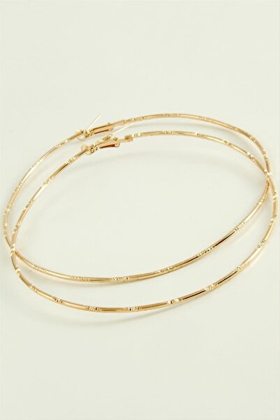 ZERO LAND Nrzsnt Striped Metal Hoop Earrings 8-9-10 (01927) Cm-9 cm