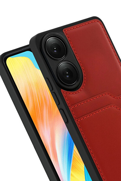 NewFace Nrzsnt A38 Sara Leather Case with Business Card Holder (234735) - Red